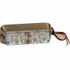 Buyers Products 4-7/8" Rectangular 4 LED Clear Strobe Light - 8891006 -Cheap Vehicle Lighting Store BUE 8891006