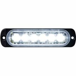 Buyers Products Buyers LED Rectangular Clear Low Profile Strobe Light 12V - 6 LEDs - 8891901