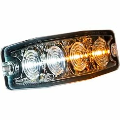 Buyers Products Buyers 4.4" Amber/Clear Surface Mount Ultra-Thin Strobe Light - 4 LED - 8892242 -Cheap Vehicle Lighting Store BUE 8892242