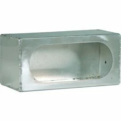 Buyers Products Single Oval Smooth Aluminum Light Cabinet - Min Qty 2