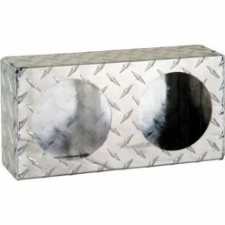 Buyers Products Dual Round Diamond Thread Aluminum Light Cabinet - LB6123ALDT