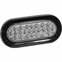 Buyers Products 6-1/2" Oval Recessed Clear Strobe Light - SL65CO
