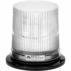 Wolo Manufacturing Wolo® LED Permanent Mount Or 1" Npt Pipe Mount Warning Light, Amber Lens - 095Ppm-C