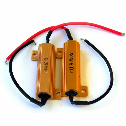 Race Sport Lighting Race Sport 6 Ohm 50W Load Resistors, Pair 3 Race Sport Lighting Race Sport 6 Ohm 50W Load Resistors, Pair