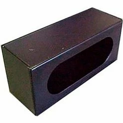 Race Sport Lighting Race Sport 6 X 2.5" Single Oval Powder Coated Steel Light Box w/ Knockouts