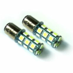 Race Sport Lighting Race Sport 1157 5050 LED 18 Chip Bulbs, White, Pair