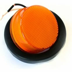 Race Sport Lighting Race Sport Truck and Trailer LED, 2.5" Round Amber with Grommet