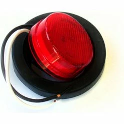 Race Sport Lighting Race Sport Truck and Trailer LED, 2" Round Red with Grommet