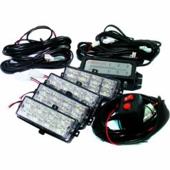 Race Sport Lighting Race Sport 4 LED Grille Strobe Light Kit, Blue
