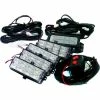 Race Sport Lighting Race Sport 4 LED Grille Strobe Light Kit, White -Cheap Vehicle Lighting Store XXW RS 281 4LED W