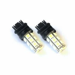 Race Sport Lighting Race Sport 3157 5050 LED 18 Chip Bulbs, Amber, Pair