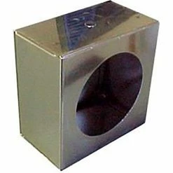 Race Sport Lighting Race Sport 4" Single Round Polished Stainless Steel Light Box w/ Knockouts