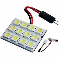 Race Sport Lighting Race Sport 12 Chip 5050 LED Dome Panel, Red, Individual