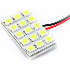 Race Sport Lighting Race Sport 15 Chip 5050 LED Dome Panel, Red, Individual