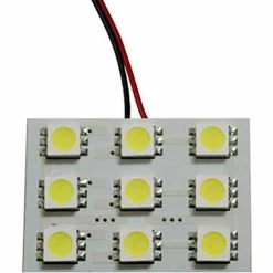 Race Sport Lighting Race Sport 9 Chip 5050 LED Dome Panel, Amber, Individual