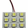 Race Sport Lighting Race Sport 9 Chip 5050 LED Dome Panel Light, White, Individual