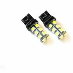 Race Sport Lighting Race Sport 7443 5050 LED 18 Chip Bulbs, White, Pair