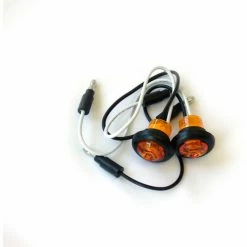 Race Sport Lighting Race Sport Truck and Trailer LED, .75" Round Amber with Grommet, Come in Pairs