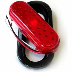 Race Sport Lighting Race Sport Truck and Trailer LED, 6x2.5" Red with Grommet