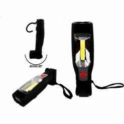 Race Sport Lighting Race Sport 3W/210LM Plasma Style Hook & Magnet Mount LED Utility Flashlight