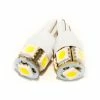 Race Sport Lighting Race Sport T10 194 LED Auto Replacement Bulbs, Pair, 5050 Diode Technology, White, 12-24VDC -Cheap Vehicle Lighting Store XXW RS T10 W 5050