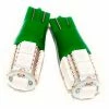 Race Sport Lighting Race Sport T15 5050 LED 9 Chip Bulbs, Green, Pair, 12-24VDC