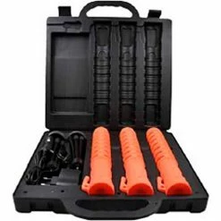 Race Sport Lighting Race Sport 3-Piece LED Baton Flare Emergency Safety Kit, Amber