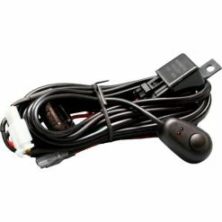 Race Sport Lighting Race Sport 12V 2-Output Wire Harness with Switch for Cubes, Spots, and Other Auxiliary Lights
