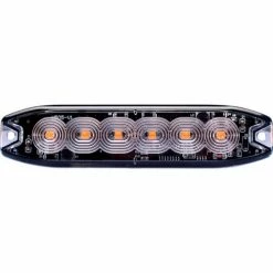 Race Sport Lighting Race Sport White-Amber Strobe Pro Series 6-LED Ultra Thin Style Marker Strobes