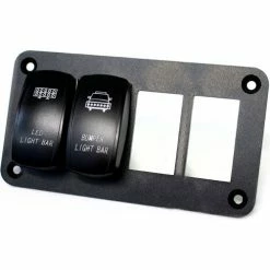 Race Sport Lighting Race Sport Aluminum Rocker Switch Mounting Panel for 4 Rocker Switches