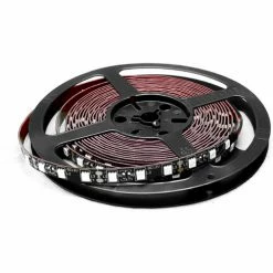 Race Sport Lighting Race Sport 16.4'/5M 5050 Non-Waterproof LED Tape Strip Lighting Reel with No Epoxy in Red Color