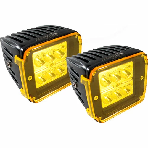 Race Sport Lighting Race Sport Street Series 3x4" 24W 6-LED CREE Cube Spot Light w/ Optional Amber Cover, Pair 3 Race Sport Lighting Race Sport Street Series 3x4" 24W 6-LED CREE Cube Spot Light w/ Optional Amber Cover, Pair