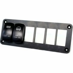 Race Sport Lighting Race Sport Aluminum Rocker Switch Mounting Panel for 6 Rocker Switches