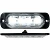 Race Sport Lighting Race Sport 4-LED Ultra Slim Flush Mount 19-Flash Pattern Marker Strobe Light, White -Cheap Vehicle Lighting Store XXW RS70014W