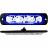 Race Sport Lighting Race Sport 6-LED Ultra Slim Flush Mount 19-Flash Pattern Marker Strobe Light, Blue -Cheap Vehicle Lighting Store XXW RS70016B