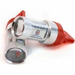 Race Sport Lighting Race Sport 7443 BLAST Series Hi Power 30W CREE LED Replacement Bulbs, Pair, Red