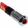 Race Sport Lighting Race Sport 8mm LED Indicator Lights with Flush Mount Lock Seal Mounting, Red
