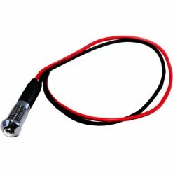 Race Sport Lighting Race Sport 8mm LED Indicator Light with Wire, White