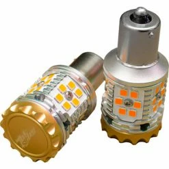 Race Sport Lighting Race Sport 1156 BA15S No-Rapid Flash CANBUS Turn Signal LED Bulbs