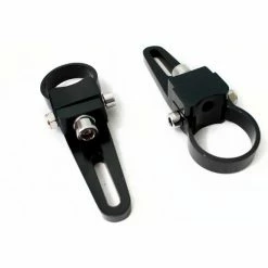 Race Sport Lighting Race Sport 1.26"/32mm Universal Black Light Bar Clamp with Stainless Steel Screw, Pair