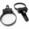 Race Sport Lighting Race Sport 3.0"/76mm Universal Black Light Bar Clamp with Stainless Steel Screw, Pair