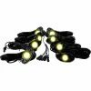 Race Sport Lighting Race Sport 8 LED Glow Pod Kit with Brain Box IP68 12V with All Hardware, Yellow -Cheap Vehicle Lighting Store XXW RSLD8KITY