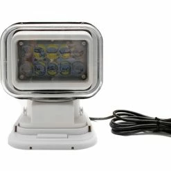 Marine Sport Lighting Motorized 50W LED Spot Light w/Remote, 360°/120 Vertical Swivel Function