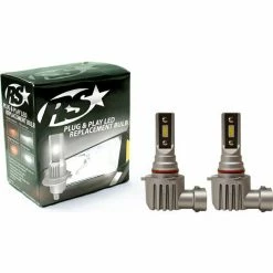 Race Sport Lighting Race Sport 9005 PNP Series Plug N Play Super LUX LED Replacement Bulbs, 1,900 LUX Max Output